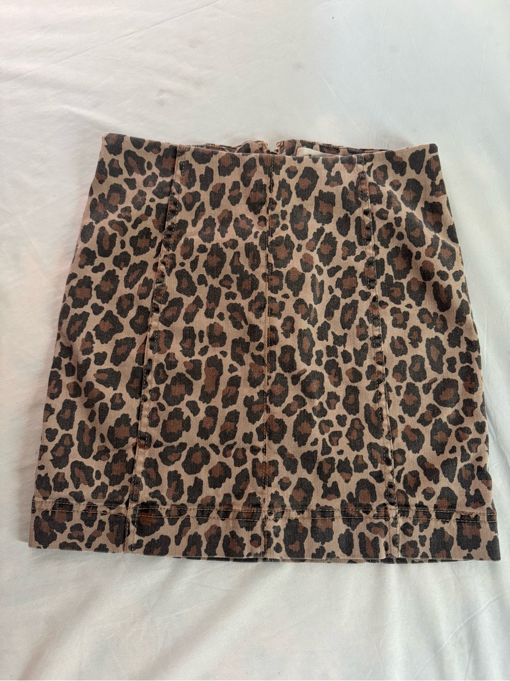 Jolt Leopard Print Mini Skirt - Brown/Tan